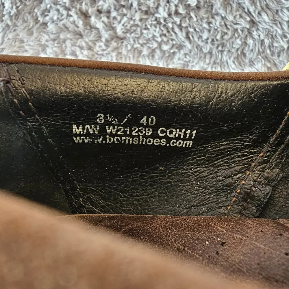 Born Women's Kenny Leather Western Slip On Shooties Size 8.5‎ Brown Comfort Barn - Picture 5 of 6